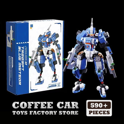 Mecha Warrior MOC Building Blocks Robot Armor Model Bricks Toy for Kids Adults