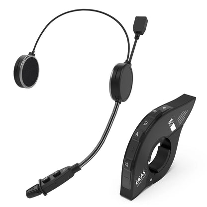 EJEAS E1+ Motorcycle Helmet Bluetooth Headset Music Speaker Remote Option