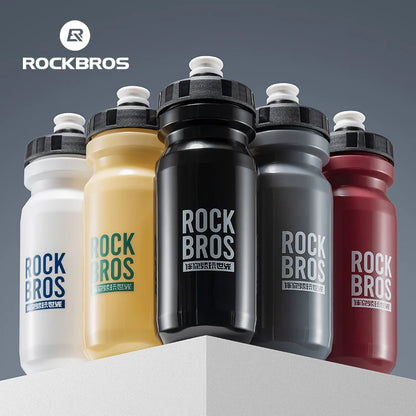 ROCKBROS Bicycle Water Bottle 600ml PP Sports Cycling Squeeze Cup Outdoor Hiking