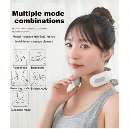 Rechargeable Lithium Battery Neck & Shoulder Massager with Heat Electric