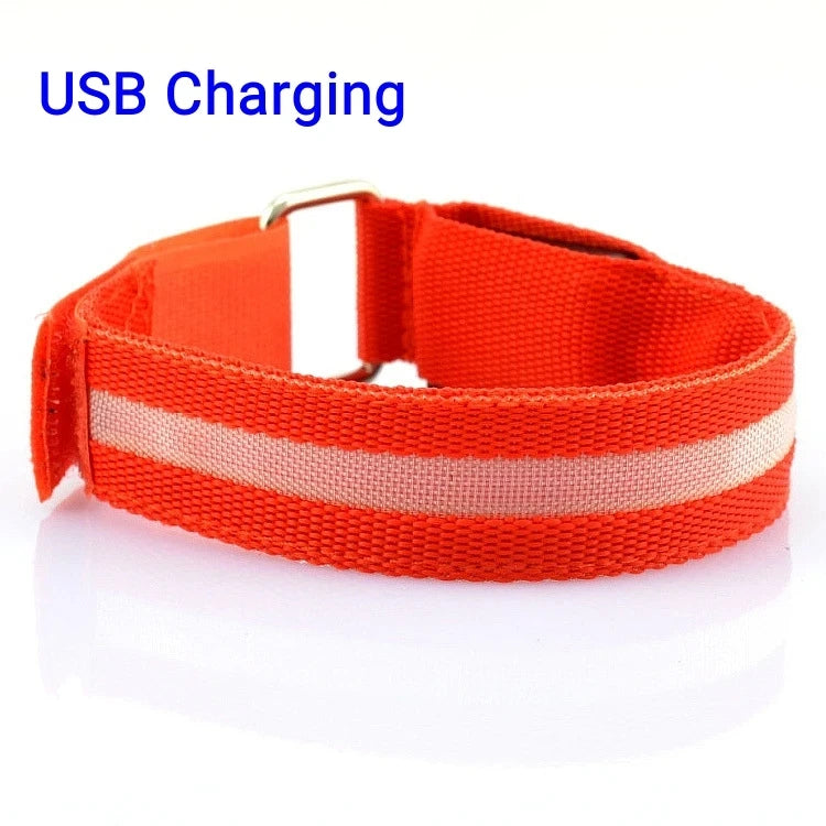 Night Running Armband LED Light USB Rechargeable Safety for Cycling Runners