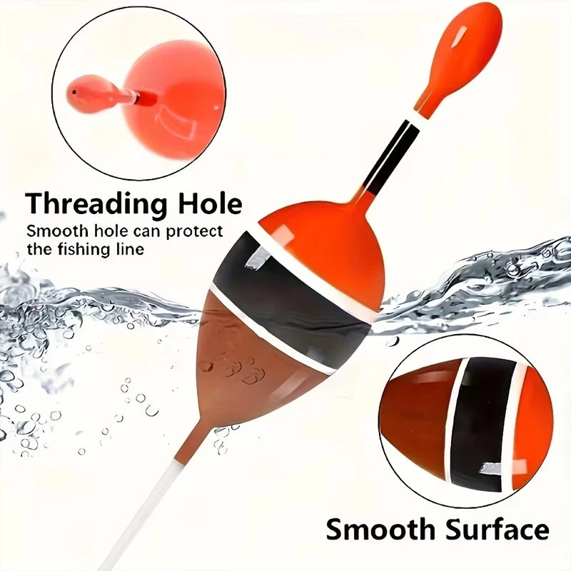 Balsa Wood Slip Bobber Fishing Float Kit with Stops Freshwater Tackle