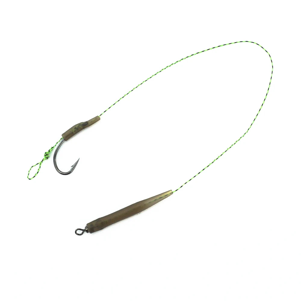 6pcs Carp Fishing Hook Rigs Tackle Ready Tied Terminal Links Hair Hooks