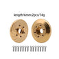 Brass Wheel Hex Hub Adapter for 1.9/2.2 Beadlock RC Crawler Axial SCX10 TRX4 TRX6 - EXPROTAS