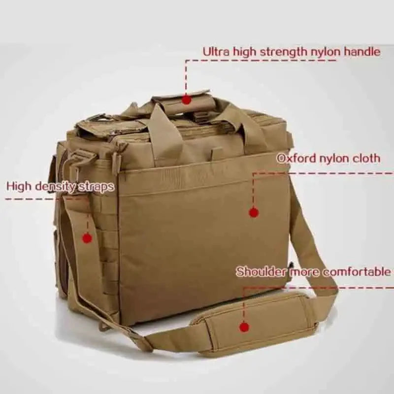Outdoor Nylon Messenger Shoulder Bag for Laptop Climbing Travel
