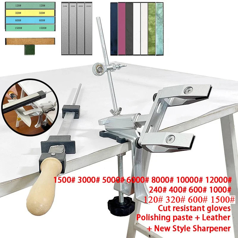 2023 New Upgraded Fixed Angle Knife Sharpener 360° Rotary Knife Household Whetstone Diamond Sets Kitchen Professional Sharpening-EXPROTAS