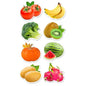 500Pcs Colorful Fruits Vegetables Stickers for Party Baking Scrapbooking