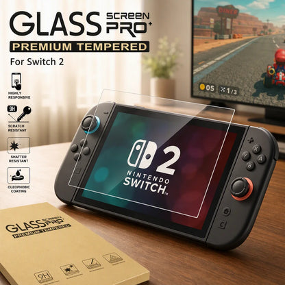 3Pcs Tempered Glass Screen Protector for Nintendo Switch 2 Ultra Thin