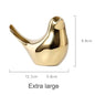Nordic Gold Ceramic Bird Figurine Animal Statue Home Table Decoration Ornament