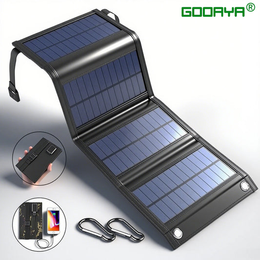Fast Charger 100W Foldable Solar Panel Portable USB Power for Camping