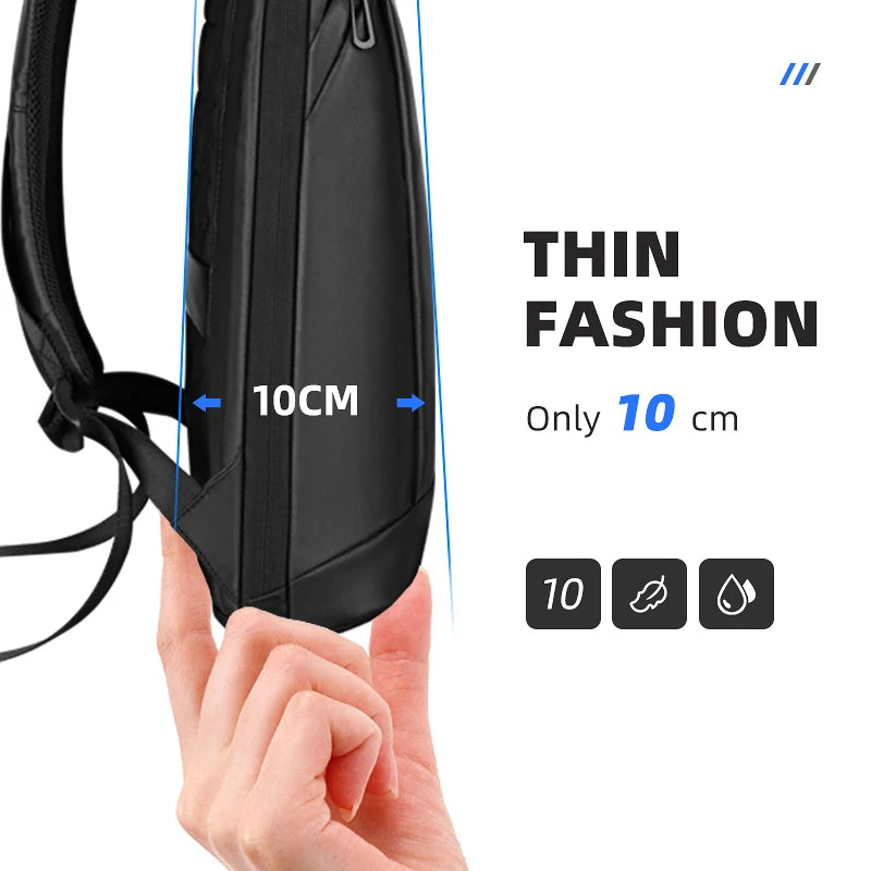 MARK RYDEN Thin Backpack For Laptop 15.6in Waterproof Minimalist Backpack Ykk Zipper-EXPROTAS