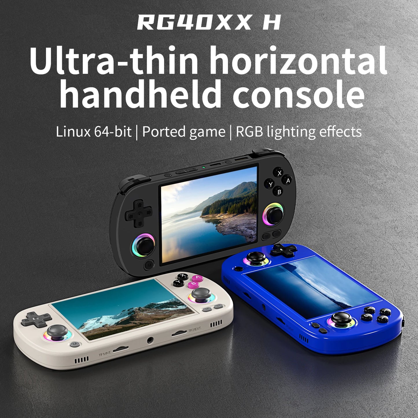 ANBERNIC RG40XX H Handheld Game Console Linux 4.0in IPS Retro Gaming - EXPROTAS