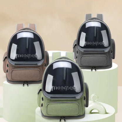 Transparent Pet Cat Carrier Bag Breathable Outdoor Travel Backpack for Small Dogs and Cats Eye Catching Pet Supplies