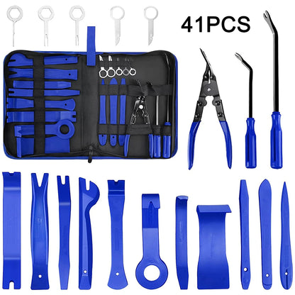 5Pcs Car Trim Clip Removal Panel Fastener Pry Tools Set for Auto Dash