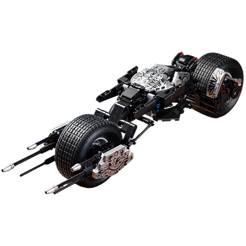 Bat Motorcycle MOC Building Blocks Dark Knight Vehicle Model Bricks Toy Gift