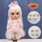 ICY DBS Blythe Doll Pouting Mouth Tan Skin Matte Face 1/6 BJD Joint Body