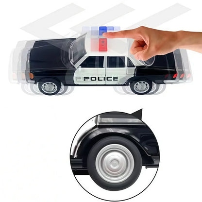 Retro Alloy Car Model 1/36 Scale Police Taxi Die-Cast Toy Vehicle