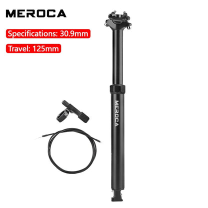 MEROCA Dropper Seatpost Internal Routing 425mm with Remote 27.2/30.9/31.6 - EXPROTAS