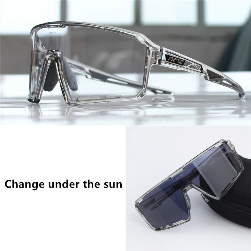 NRC Cycling Sunglasses TR90 Sports Bicycle Glasses MTB Fishing Riding Eyewear