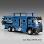 1:43 Diecast Camper Van Model Toy with Sound Light Adjustable Roof Doors