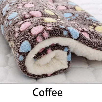 Warm Pet Blanket Pad Fleece Mat Soft Dog Cat Bed Cushion