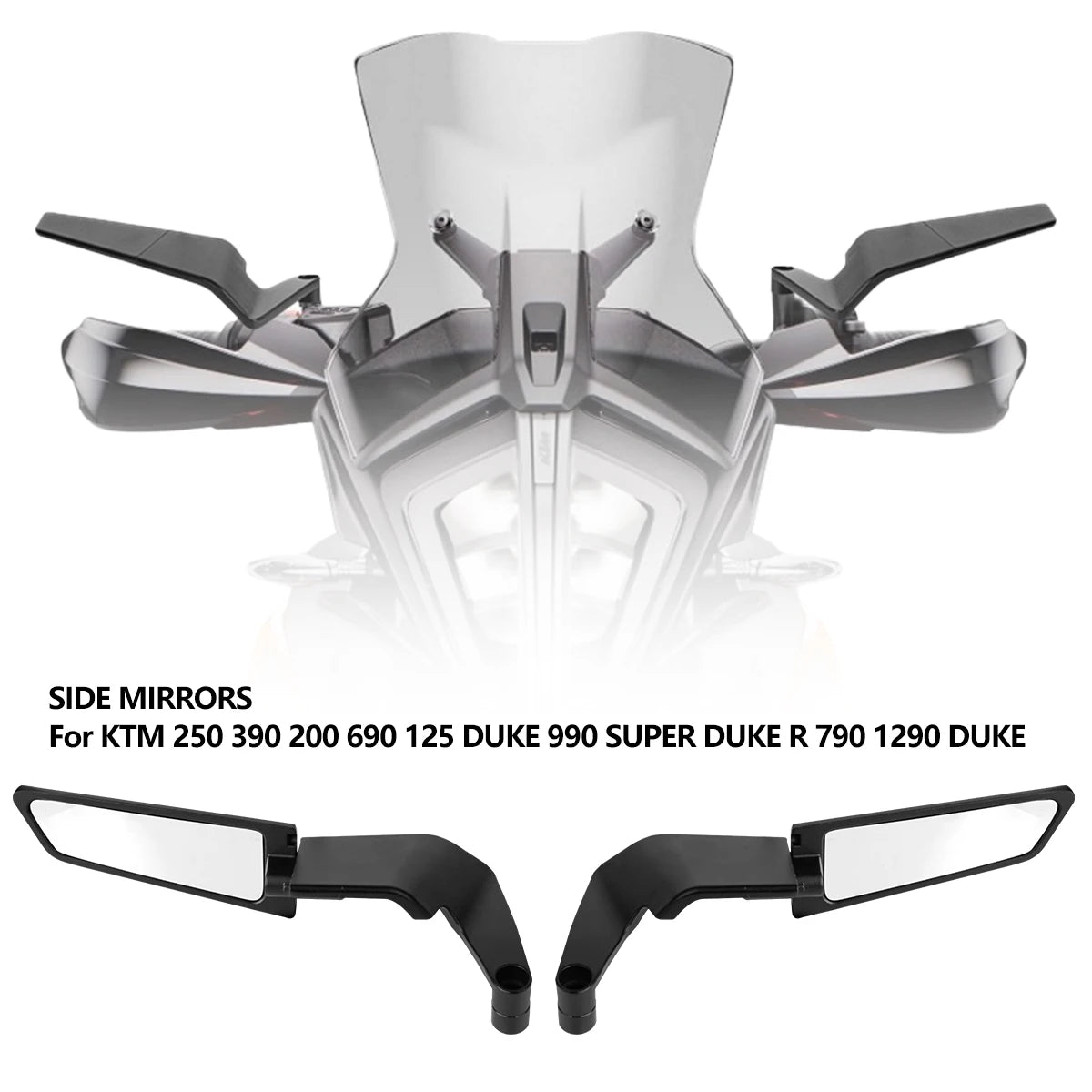 Motorcycle Accessories Mirrors Stealth Winglets Mirror To Rotate Adjustable Mirrors For YAMAHA MT 03 07 09 R1R3R7 XMAX KTM BMW