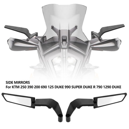 Motorcycle Accessories Mirrors Stealth Winglets Mirror To Rotate Adjustable Mirrors For YAMAHA MT 03 07 09 R1R3R7 XMAX KTM BMW