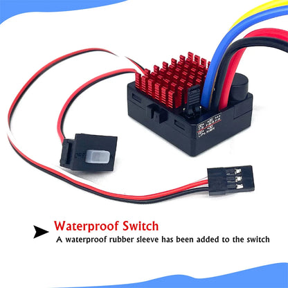 1060 60A Speed Controller Waterproof ESC for 1/10 RC Car Axial TRX4 TRX6