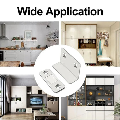Ultra Thin Magnetic Door Catch Cabinet Latch 42mm x 18mm for Cupboard