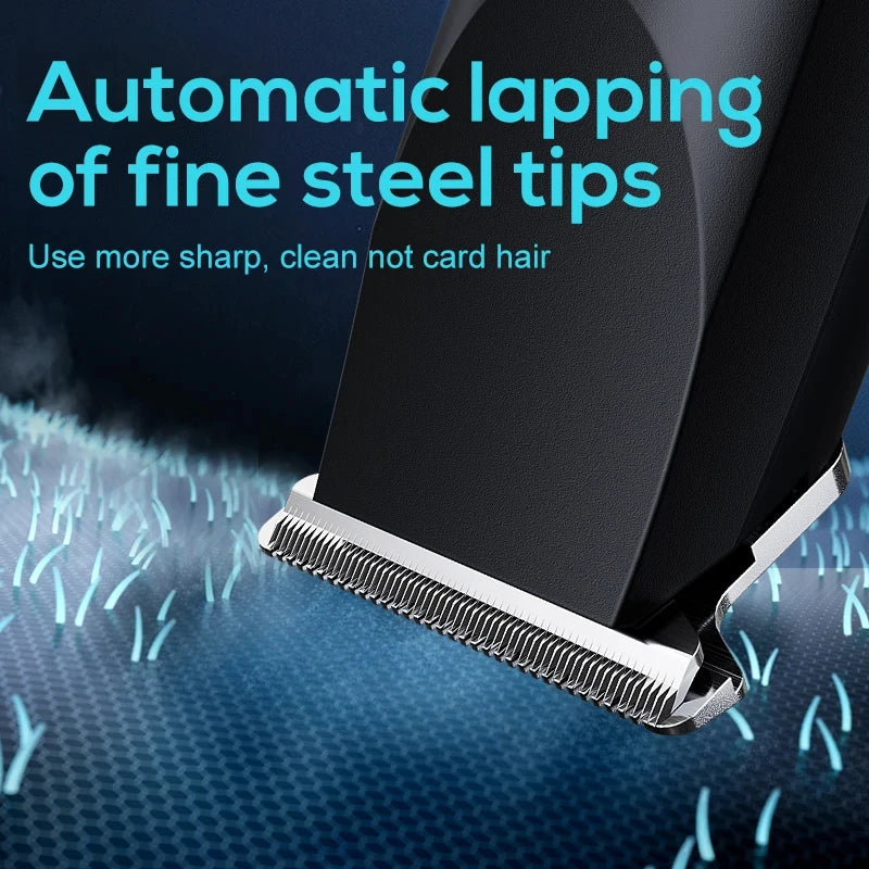 Electric Hair Clipper Hair Trimmer Cordless USB Adjustable Cutter Head for Men
