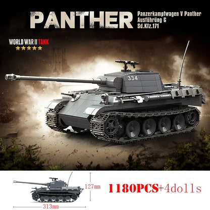 WW2 British Churchill Infantry Tank Building Blocks Military Brick Toy Set