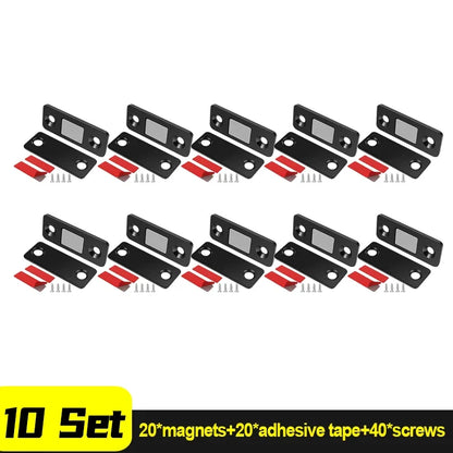 Ultra Thin Magnetic Door Catch Cabinet Latch 42mm x 18mm for Cupboard