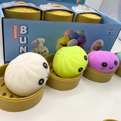 Blind Box Dumpling Squishy Toy Stress Relief 6pcs Colorful Mystery