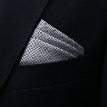 Mens Pocket Square Handkerchief Solid Satin Wedding Accessories