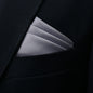 Mens Pocket Square Handkerchief Solid Satin Wedding Accessories