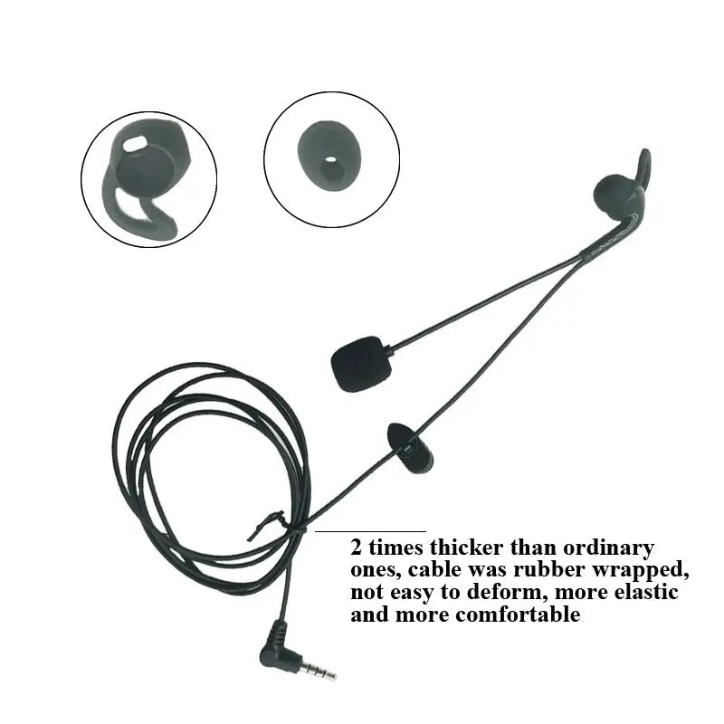 3.5mm Earphone Headset for EJEAS FBIM V6 V6C V4 V4C Intercom Referee