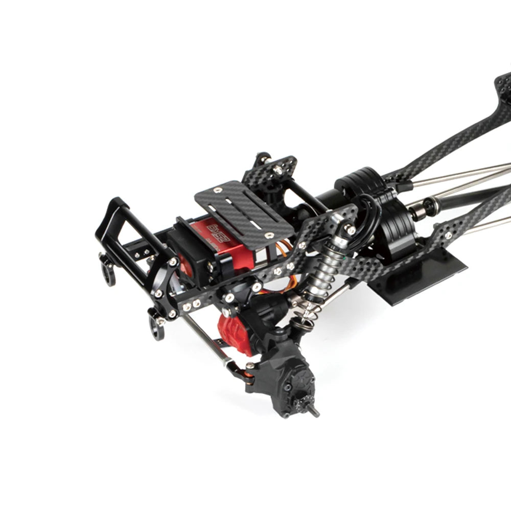 Carbon Fibre LCG Chassis Kit Rails V2 Skid 1/10 RC Crawler SCX10 III