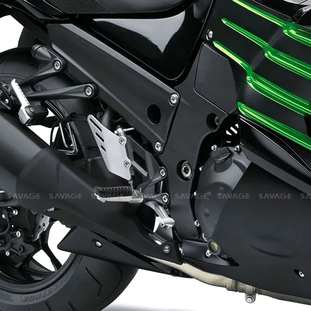 For KAWASAKI NINJA 250 400 650 1000 VERSYS Z1000SX Z750 ER6F ZX6R ZX12R Front Footrest Foot Pegs Motorcycle Rubber Pedal Pads-EXPROTAS