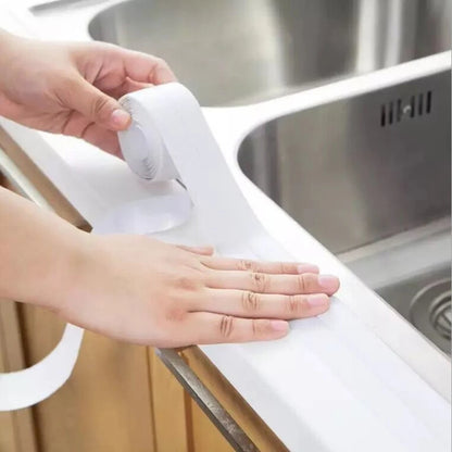 Shower Bath Sealing Tape PVC Self Adhesive Waterproof Caulk Strip Kitchen Sink