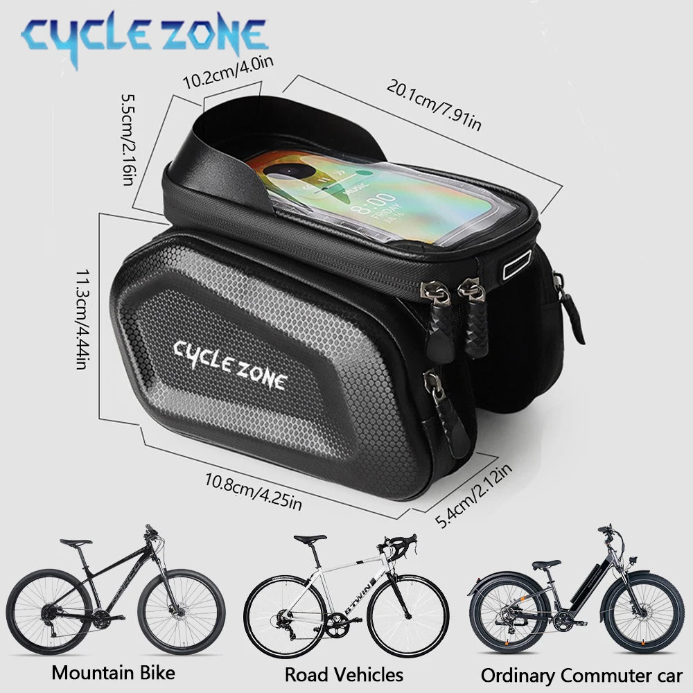 Phone Bag Frame Tube Holder for Bike Front Top MTB Cycling Bags