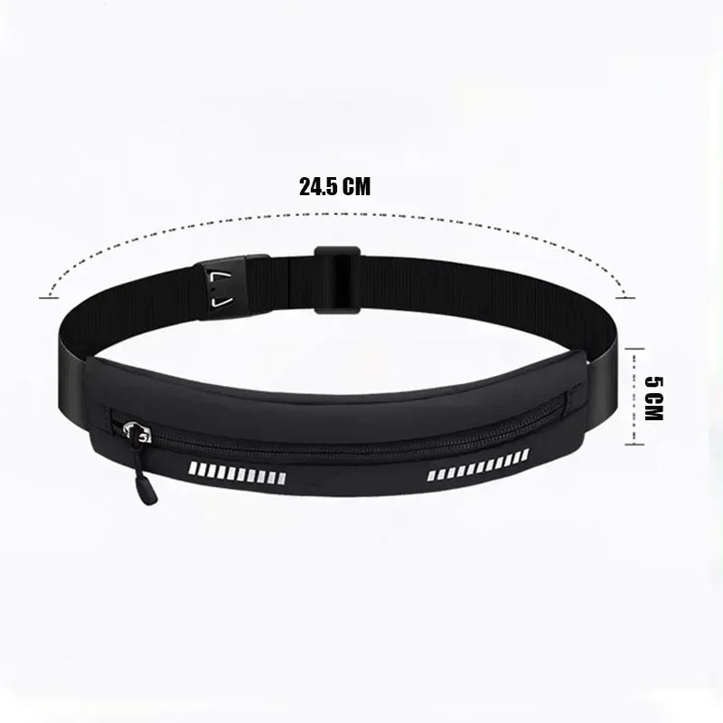 Running Belt Waterproof Fitness Pouch Phone Holder Waist Bag for Jogging
