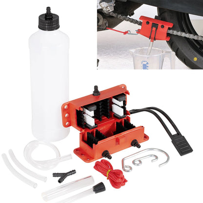 Motorcycle chain cleaning machine kit Brush Gear Cleaner Tool For Motorbike Chains Lube Device Lubricating Accessory-EXPROTAS