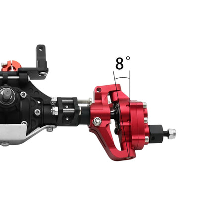 Front & Rear Portal Axle CNC Aluminum Alloy for 1/10 RC Crawler SCX10 II 90046 90047 - EXPROTAS
