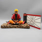 Naruto Uzumaki 16cm Anime Figure Sitting Meditation PVC Statue Collectible Toy