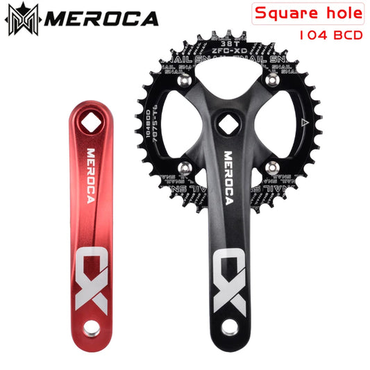 104BCD MTB Crankset 170mm Aluminum Square Taper 32T-42T Chainring