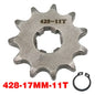 Chain 428# 17mm 20MM 10t 11T 12t 13T 14T 15t 16t 17T 18t 19T Motorcycle Sprocket