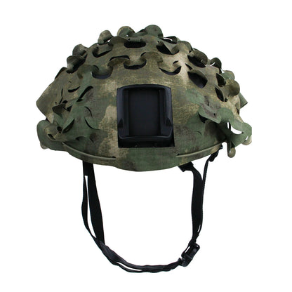 3D Camo Net Helmet Cover Laser Cut Nylon Scrim for Airsoft Paintball Hunting