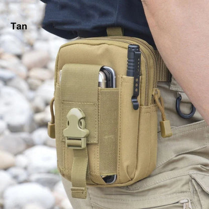 Mobile Phone Case Pouch Waist Bag Waterproof Nylon Multifunction Casual Men Waist Pack Male Small Bag-EXPROTAS