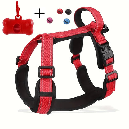 Adjustable Harness Litter Bag for Medium Large Dogs with Anti-Lost Bells