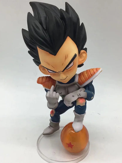 Dragon Ball Z Vegeta Super Saiyan Middle Finger Figure Collectible Model